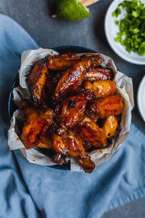 Sticky And Spicy Baked Chicken Wings • Olive And Mango Recipe Chicken Wing Sauce Recipes