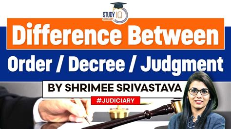 Difference Between Decree Order And Judgment Cpc Judiciary Exam