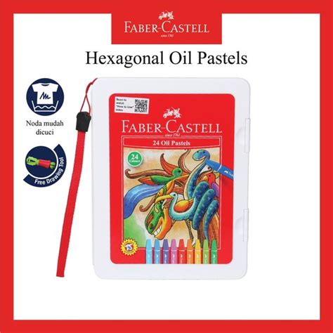 Jual Crayon Faber Castell Hexagonal Oil Pastel Free Perpect Drawing