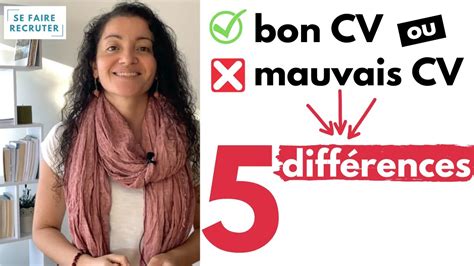 5 différences entre un bon et un mauvais CV YouTube