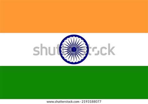 Indian Flag Official Colors Properly Proportioned Stock Illustration ...