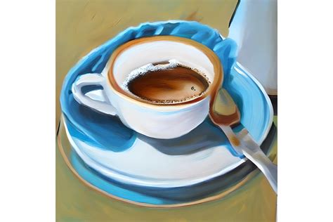 Coffee Cup Painting Graphic by cycynms · Creative Fabrica