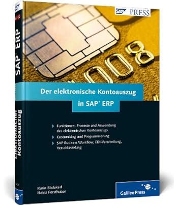 Der elektronische Kontoauszug in SAP ERP SAP PRESS Bädekerl Karin