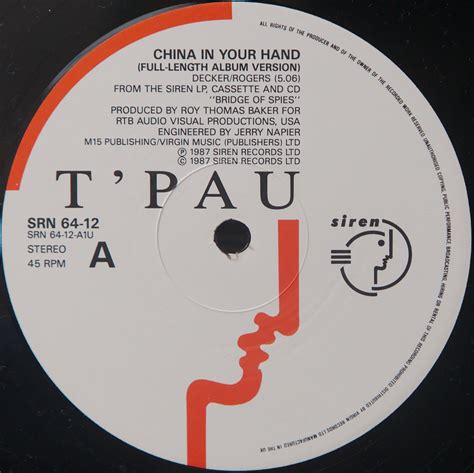 Release China In Your Hand” By Tpau Cover Art Musicbrainz