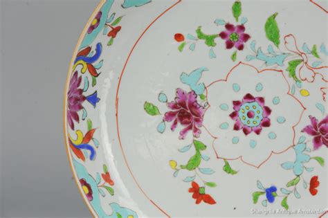 28CM 18C Chinese Porcelain Pre Bencharong Famille Rose Plate