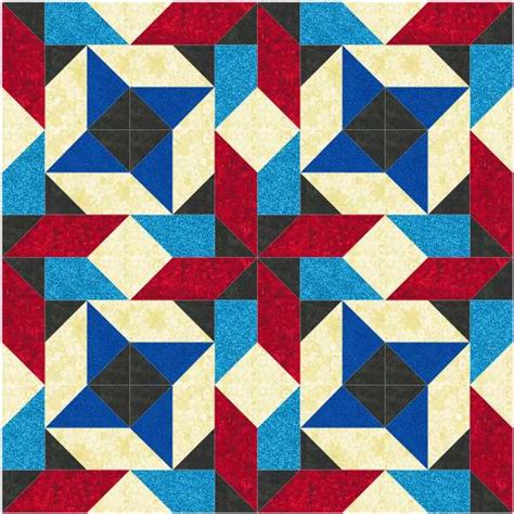 Scrapbox Quilts: Midnight Star Quilt Block