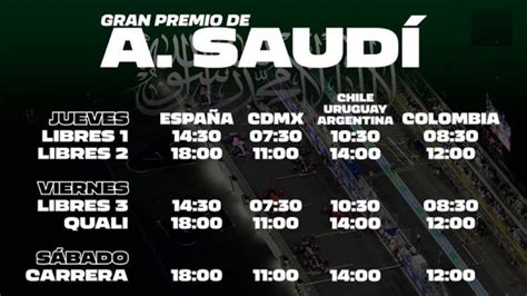 Previo del GP de Arabia Saudí Horarios y dónde ver la carrera Fórmula F1