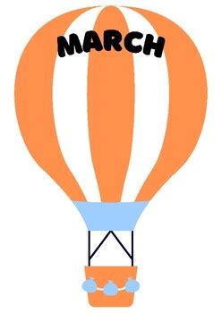 Hot Air Balloon Birthday Chart By Soulful Sources By Shan Tpt