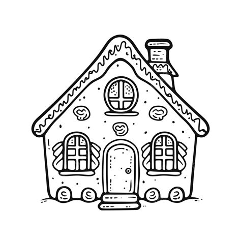 Christmas House Coloring Page New Cute Gingerbread House Coloring Page