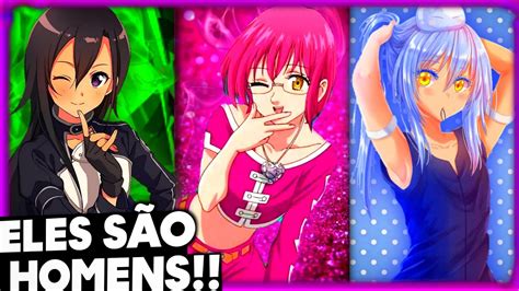 HOMENS Que Se PARECEM MULHERES Em ANIMES YouTube