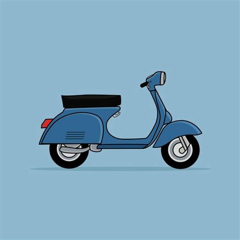 Premium Vector Vector Vintage Design Scooters Retro Motorbike