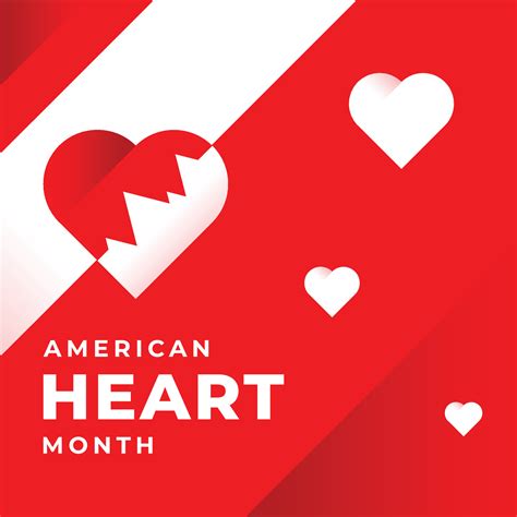 American Heart Month Design Illustration 38460960 Vector Art at Vecteezy