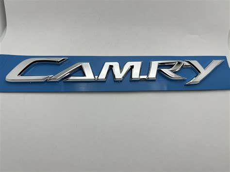 Toyota Camry Emblem Logo Letters Badge Trunk Gate Rear Chrome Etsy