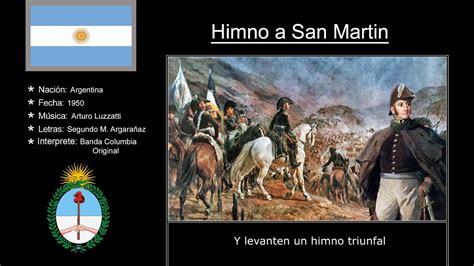 Himno a San Martin Canción Patriótica Argentina YouTube