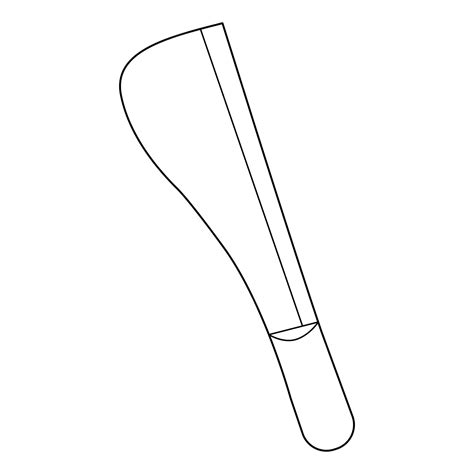 Premium Vector | Knife outline vector on white background