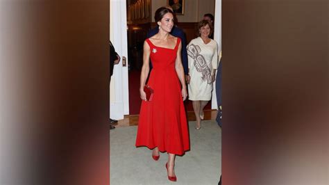 Princess Kate Dazzles In Red On Royal Tour Of Canada Abc News