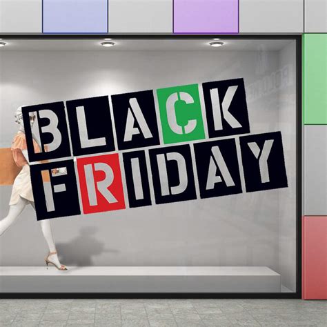 Adesivos Para Vitrine Tema Black Friday Fran Adesivos De Parede