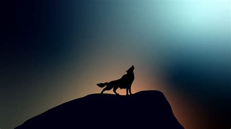 Wolf Howling Artist Artwork Wolf HD Wallpaper Peakpx