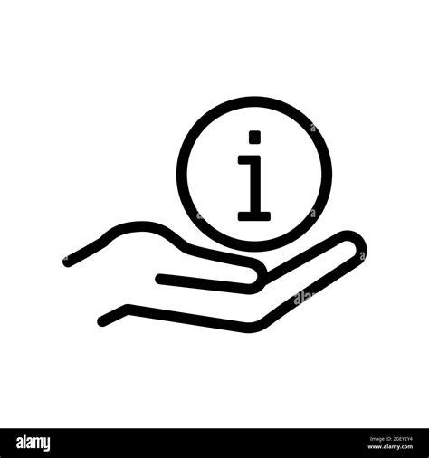 Information Icon Flat Pictogram For Web Line Stroke Simple Info