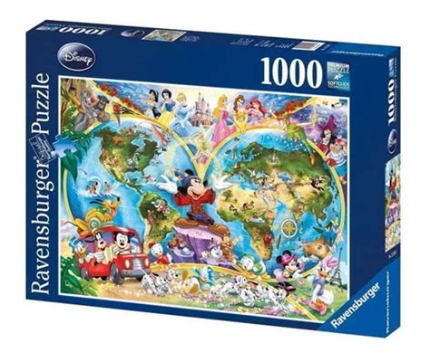 Mapa Mundo Disney Mickey Rompecabezas 1000 Pz Ravensburger