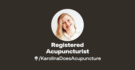 Registered Acupuncturist Instagram Linktree