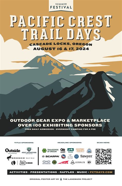 Pacific Crest Trail Days August 16 And 17 2024 Cascade Locks Oregon An Annual 2 Day Festival