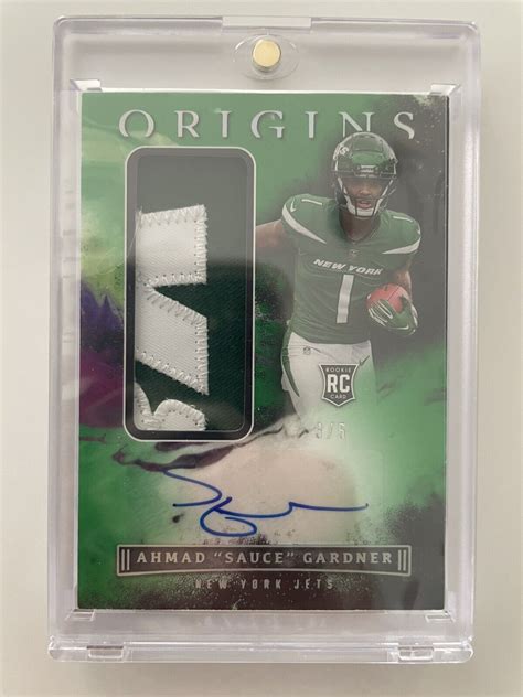 Panini Origins Ahmad Sauce Gardner Rpa Jumbo Patch Auto