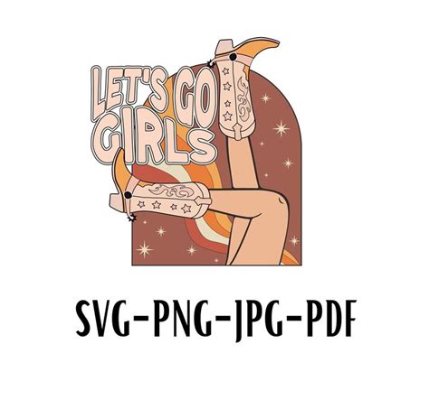 Let S Go Girls Svg Disco Ball Svg Cowboy Hat Png Howdy Etsy