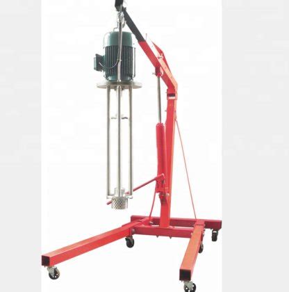 Movable Pneumatic Lifting Homogenizer Electric High Speed Disperser In