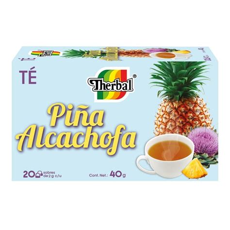 Té de piña y alcachofa Therbal 20 sobres de 2 g c u Walmart