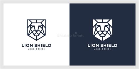 Lion Shield Logo Vector Design Stock Vector Illustration Of Coat