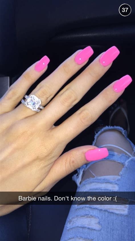 P I N T E R E S T Rachaelgbolaru17 Pink Nails Pink Acrylic Nails