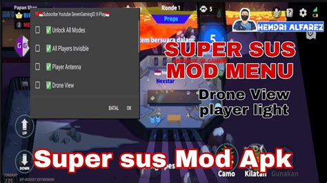 SUPER SUS MOD MENU TERBARU DRONE VIEW SUPER SUS MOD APK YouTube