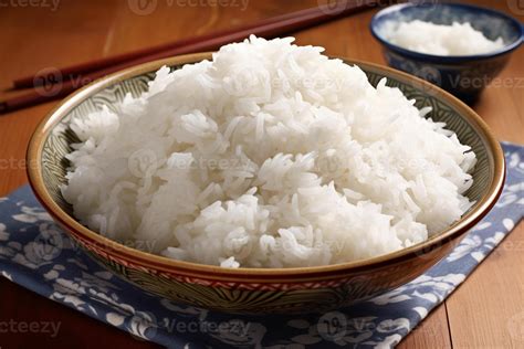 ai generative steamed jasmine rice  stock photo  vecteezy