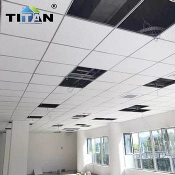 Suspended Acoustic Ceiling Panels Azulejos De Techo Mineral Wool Fibre