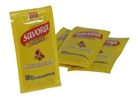 Mostaza Savora Sobres Individuales Caja X Gramos Mercadolibre