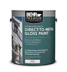 BEHR PREMIUM Direct To Metal Gloss Paint No 8200 Modlar