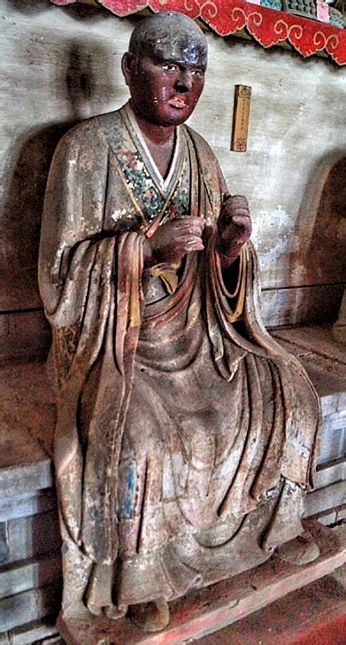 One Of The Life Size Statues Of Arhats In The Thousand Buddhas Hall