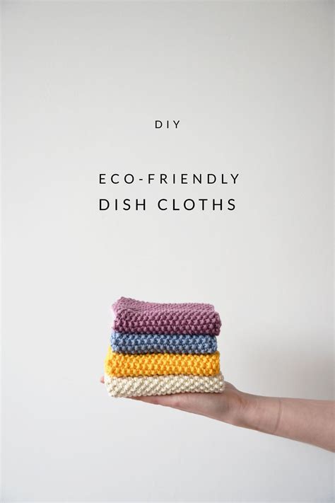 Diy eco friendly dish cloths – Artofit