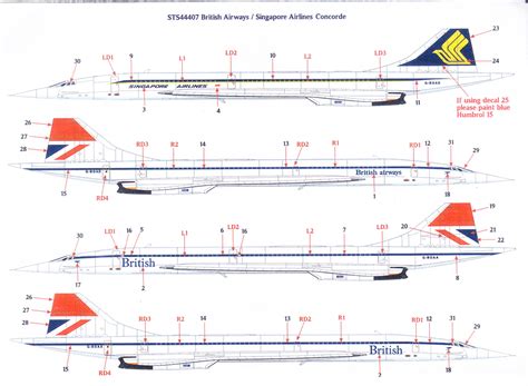 Decals By Aircraft - CONCORDE - JoyDecals.com