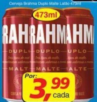 Cerveja Brahma Duplo Malte Lata 473ml Oferta Na Supermercados Guanabara