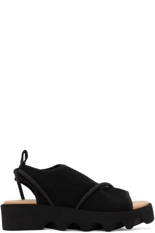 Issey Miyake Black United Nude Edition Bind Sandals Ssense