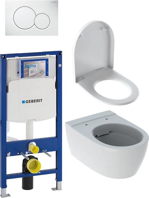 GEBERIT KOMPLETT SET 4 Teilig DUOFIX Wand WC Montageelement H 112