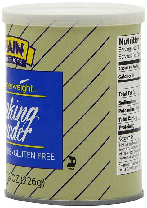 Hain Pure Foods Gluten Free Baking Powder Featherweight 8 Oz