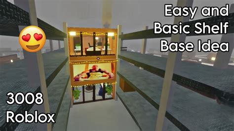 Easy And Basic Shelf Base Idea For 3008 Roblox Myelplays Youtube