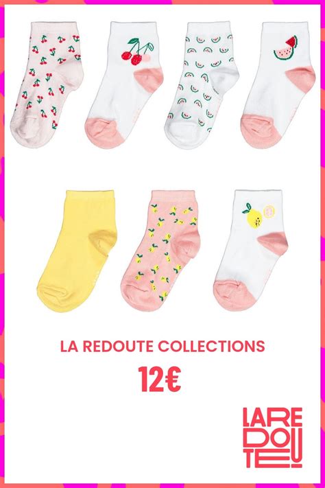 Lot de 7 paires de socquettes imprimées fruits