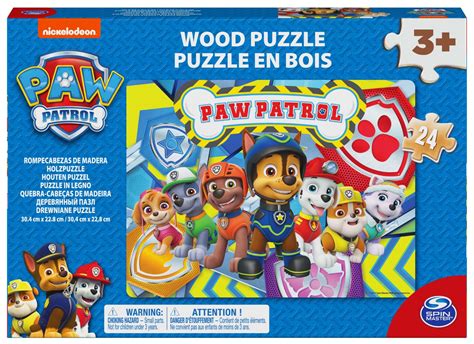 Puzzle Drewniane Psi Patrol Ekipa Paw Patrol 24 Elementy Spin Master 3