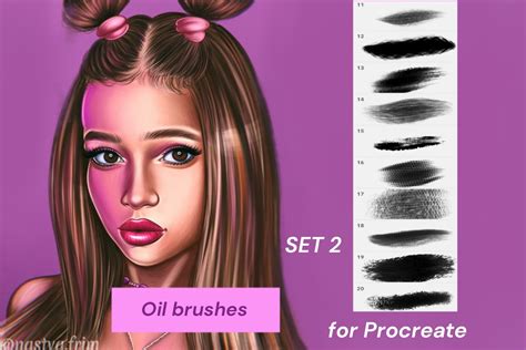 Procreate Oil Brushes Set Graphic By Nastyafrim Creative Fabrica