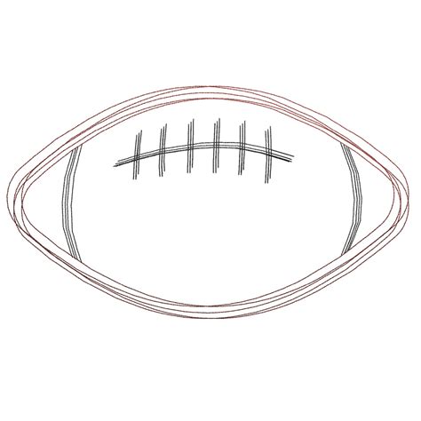 American football scribble stitch embroidery design,football - Inspire ...