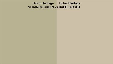 Dulux Heritage Veranda Green Vs Rope Ladder Side By Side Comparison